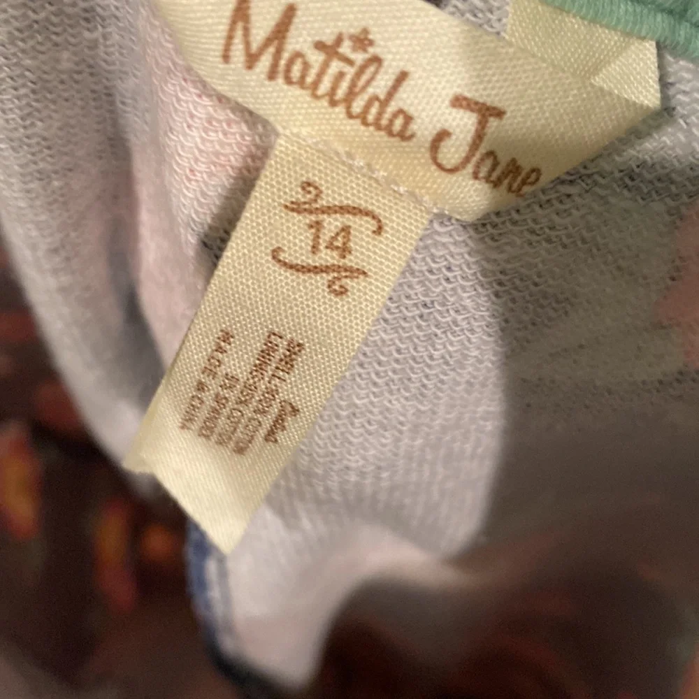 EUC Matilda Jane Clothing Size 14 Teen Tween Floral Flower Overalls MJC 2018 - Picture 11 of 11